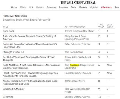 WSJ Bestsellers List